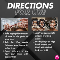 Allored Professional Allored Biotin Therapy Hair & Edge Styling Wax 150ml with Mixed Melon Scent | 12 Hours Hold Edge Control | Gummy Wax | Hair Wax For Men & Women