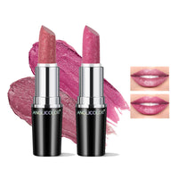 Anglicolor 2PCS Metallic Glitter Lipstick,Lipstick Highly Pigmented,Glitter lipstick Moisturising,Velvety smooth application,Creamy sculpted design lipstick (#11+#15)