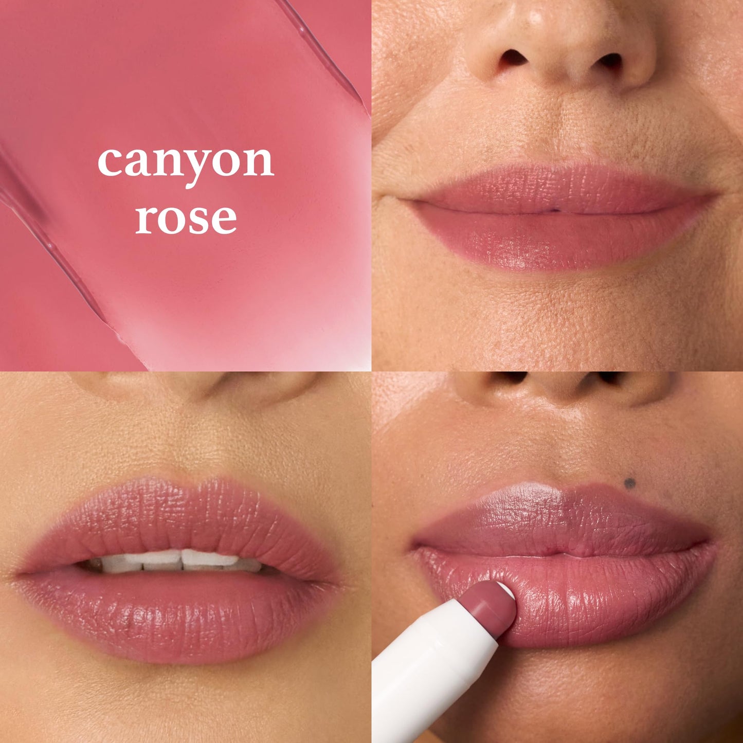 Julep It's Balm Full Coverage Lip Crayon (Canyon Rose) Hydrating, Nourishing Lip Colour - Smooth, Highly Pigmented, Semi-Gloss Finish - Buildable Lipstick with Nourishing Vitamin E Lip Balm Core