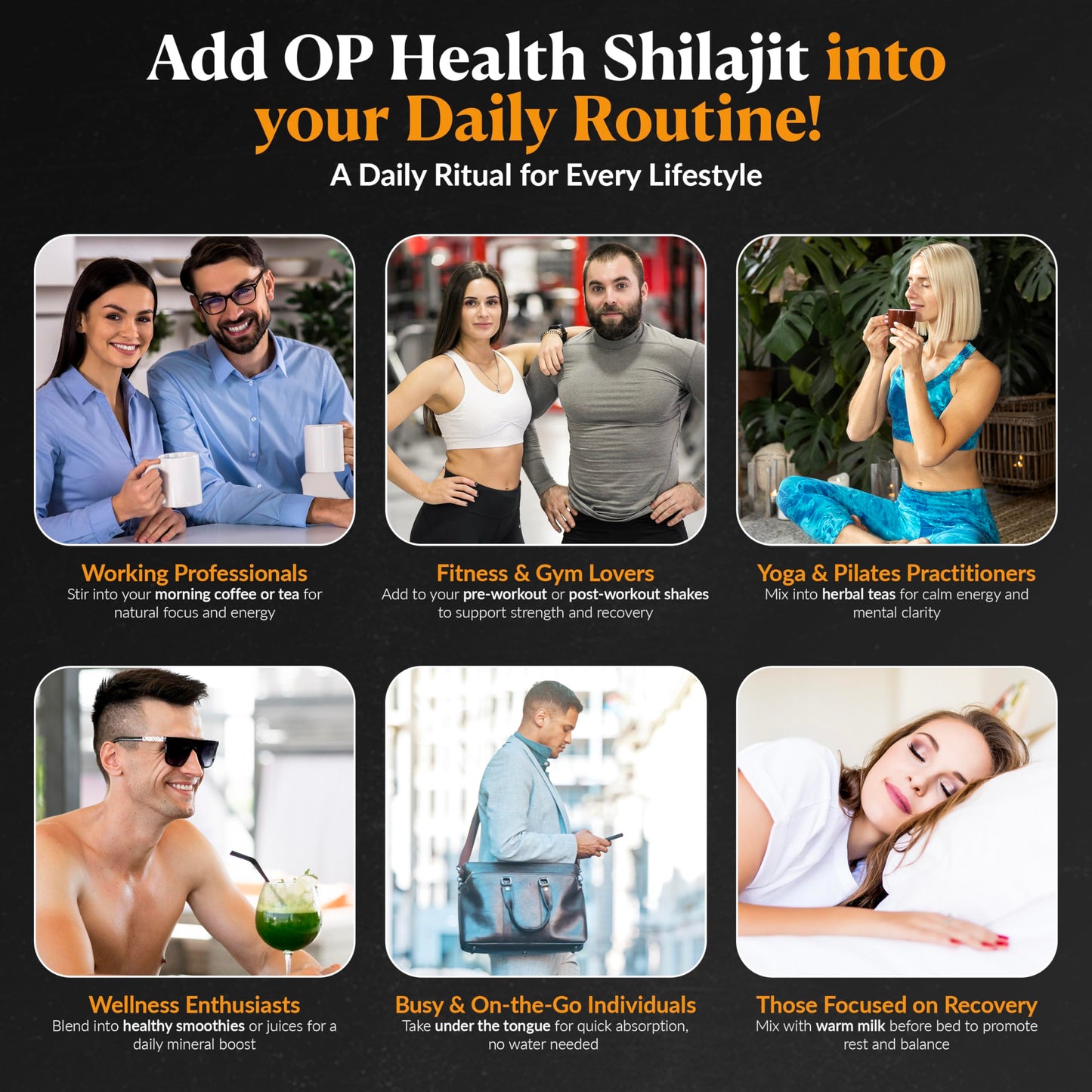 OP Health Himalayan Shilajit Resin – 100% Pure & Natural – 75%+ Fulvic Acid, Gold Grade, Lab Tested – Energy, Immunity, Skin & Bone Support – Ethically Sourced Small Batch – 30g