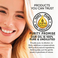 Pure World Natural Castor Oil 100ml. Cold & Freshly Pressed 100% Pure and Undiluted Hexane Free for Eyebrows, Nails, Beard, Hair, Eyelash Growth Cruelty Free Food Grade