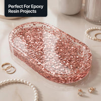 Hemway Ultra Sparkle Glitter Light Rose Gold 100g Fine | Glitter for Arts & Craft, Makeup, Nail Art, Crafting, Card Making, Sparkle Decoration