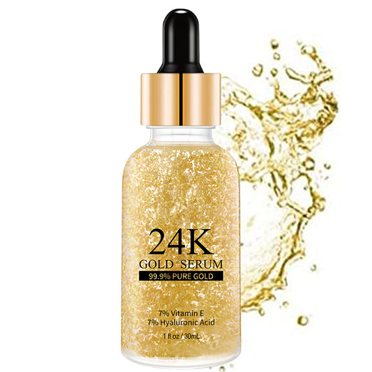 AuraBeen 24K Gold Face Serum with Vitamin E and Hyaluronic Acid - Deep Moisturizing, Pure Gold Serum Targeting Signs of Aging, Suitable for a Wide Range of Skin Types - 30ml