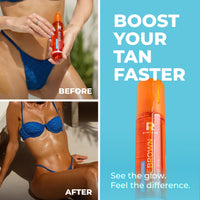 BYROKKO SHINEBROWN BYROKKO Shine Brown Beta Carotene Tanning Accelerator, Carroten Tanning Gel Effective in Sunbeds & Outdoor Sun, Natural Tan-boosting Sunbed Cream, 200 ml (Beta Carotene Oil 150 ml (Pack of 1))