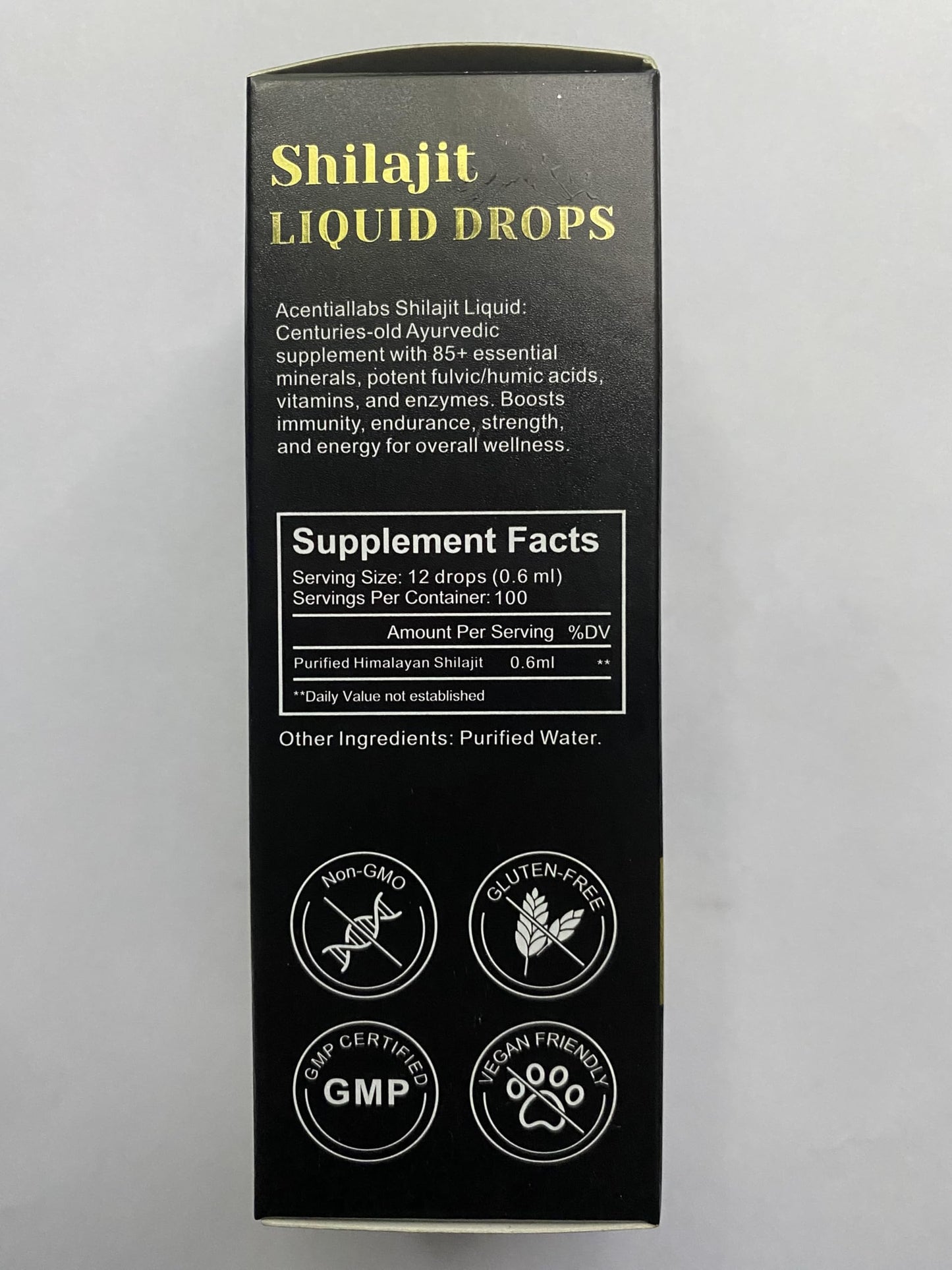 Tamiodfo Himilayan Shilajit Resin Drops, Natural Shilajit from Himalayan, Shilajit Resin with 85+Trace Minerals and Fulvic Acid, Himilayan Shalajit Resin 60ml(2pcs)