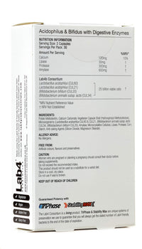 Proven Probiotics Acidopholus and Bifidus with Digestive Enzymes Capsules, 30-Count