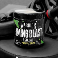 Warrior, Amino Blast - 270g - Branch Chain Amino Acid Powder (BCAA) - Helps Build Lean Muscle and Speed Up Recovery, Pineapple Chunk