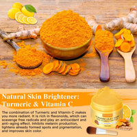 One Mineral Tumeric clay Mask With Vitamin C and Gentiana, Face Mask, Improves skin tone, Dark Spots and Smooth Skin 150G
