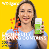 Wellgard Vegan Vitamin B12 Gummies – High Strength B12 Supplement for Energy & Immunity, UK Formulated B12 Gummies
