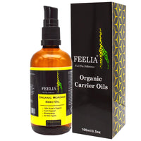 Feelia - Organic Moringa Oil - Cold Pressed, Moisturizing, Rich in Vitamins & Nutrients, High in Vitamin C, Great for Skincare, 100% Pure & Organic - 100ml
