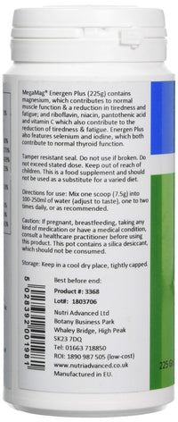 Nutri Advanced - MegaMag Energen Plus Magnesium Powder Raspberry -30 Servings