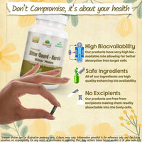 Aushadh Bitter Gourd Karela Capsules, Pure Herbal Supplement, 100% Vegetarian