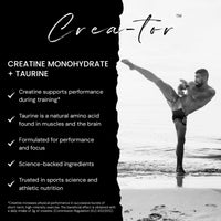ME MAINTAIN | EXTEND Creatine Monohydrate Powder with Taurine 360g, Micronized Vegan 60 Servings
