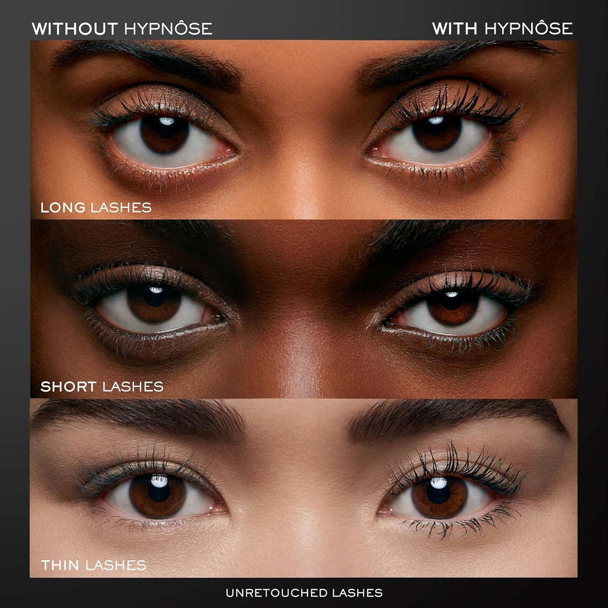 Lancôme Hypnôse L'Absolu de Noir Mascara, Buildable & Volumising Ultra-Black for Natural or Bold Lashes, No Smudging or Flaking, 24 Hour Wear, with ProVitamin B5, 6.2ml