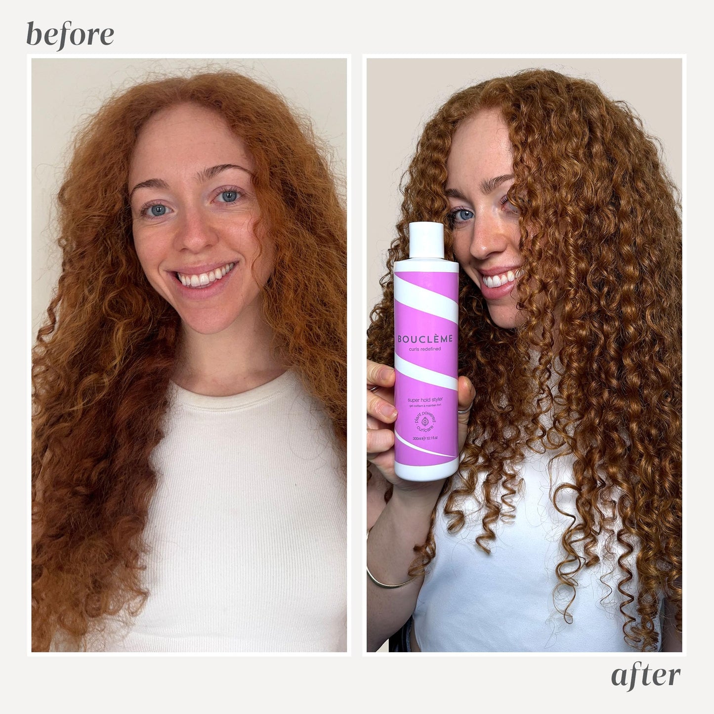 Boucléme Bouclème - Super Hold Styler - Curl Enhancing Hair Styling Gel - 99% Naturally Derived Ingredients and Vegan - 300ml