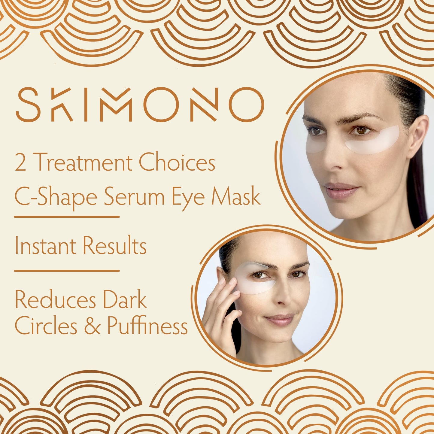 SKIMONO Radiance Recovery Eye Mask 1x5ml - Single Eyemask Eye Patch for Face Care, Brightens, Moisturises, and Softens Fine Lines