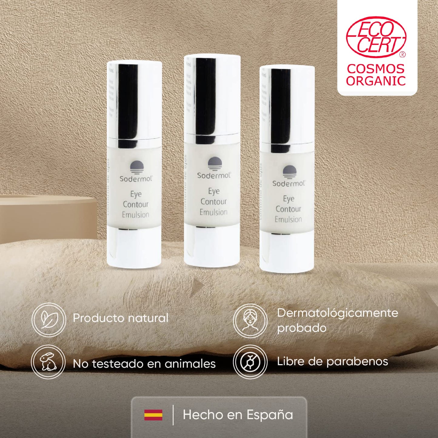 SODERMOL Eye contour anti-wrinkle anti-ageing bags/For men and women Guaranteed results 100% guaranteed with Gatuline Expression Vitamin B ·