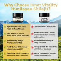 Shilajit Resin Pure Himalayan Shilajit with 79% Fulvic Acid, 30g Gold Standard, 3rd-Party Purity & Potency Tested. Minerals, Immune System & Energy by Inner Vitality
