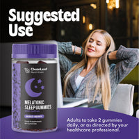 HILLTEN HEALTH Natural Sleep Support Gummies for Adults - Melatonic Formula for Restful Nights, Sleep Gummies Promoting Natural Sleep Production, Promotes Healthy Sleep Patterns, 60 Count