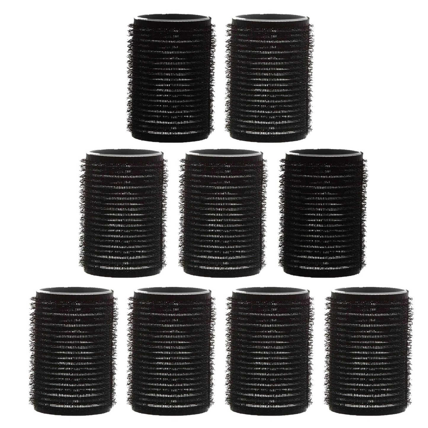 AKH® 24 Pcs Black Hair Rollers | Small Hair Curlers | 20mm Self Grip Hair RollersTools | Self Holding Cling Hair Rollers | For Hair Dressing, Hair Styling, Waves and Curles Tools Accessories