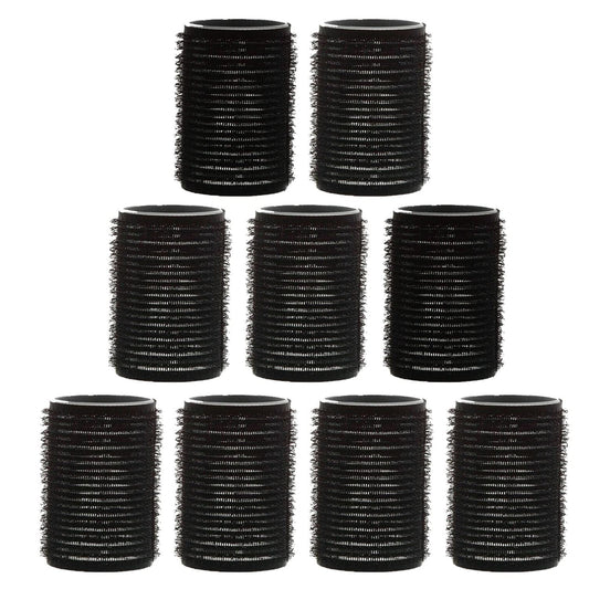 AKH® 24 Pcs Black Hair Rollers | Small Hair Curlers | 20mm Self Grip Hair RollersTools | Self Holding Cling Hair Rollers | For Hair Dressing, Hair Styling, Waves and Curles Tools Accessories