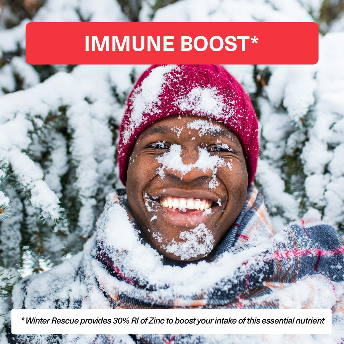 ELEMENTS Elements Winter Rescue – 7-Day Seasonal Defence Formula* with Andrographis, Spirulina Extract, Humic Acid and Zinc for Immune Support, Non-GMO, Gluten Free, 30 Tablets