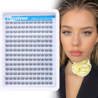 Natural Cluster Lashes CC Curl 168 Pcs Wispy Lash Extensions 9-11MM Mixed Lengths Eyelash Extension Individuals Self Application DIY at Home by Mavphne
