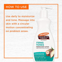 Palmer's Cocoa Butter Formula Skin Firming Body Lotion, Toning & Tightening Cream with Q10, Collagen & Elastin, Pump Bottle, 400ml | Click 'Customise Now' to Make Your Bulk Buy!