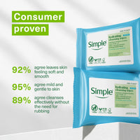 Simple Kind to Skin Hydrating Cleansing Wipes 20 wipes