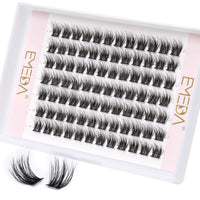 3D Fluffy Lash Clusters 14mm EMEDA Individual Wispy Cluster Eyelash Extensions 14mm DIY Cluster Lashes 3D Effect Eyelash Clusters (3D-EME333-14mm)