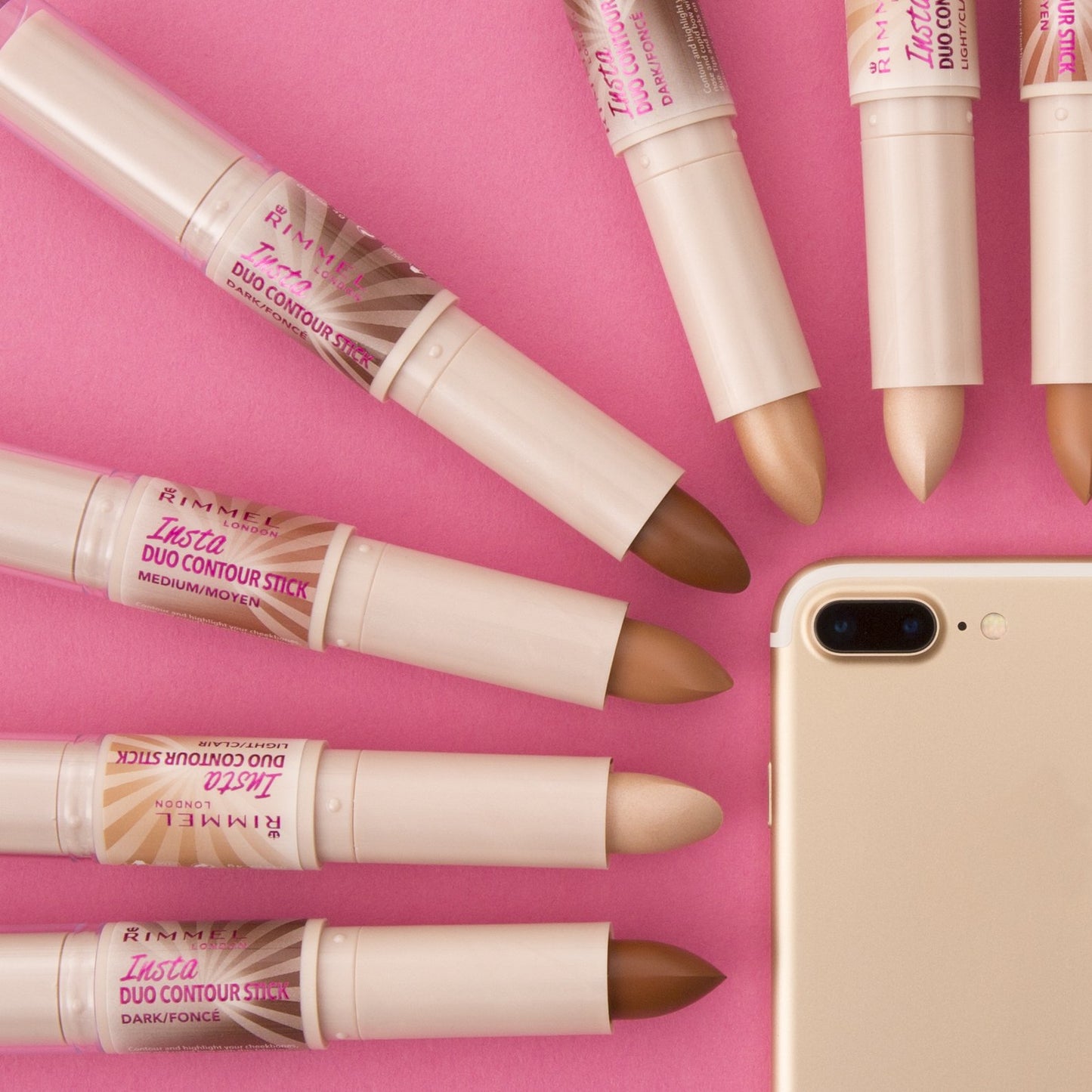 Rimmel London Insta Duo Contour Stick, Medium, 8 g