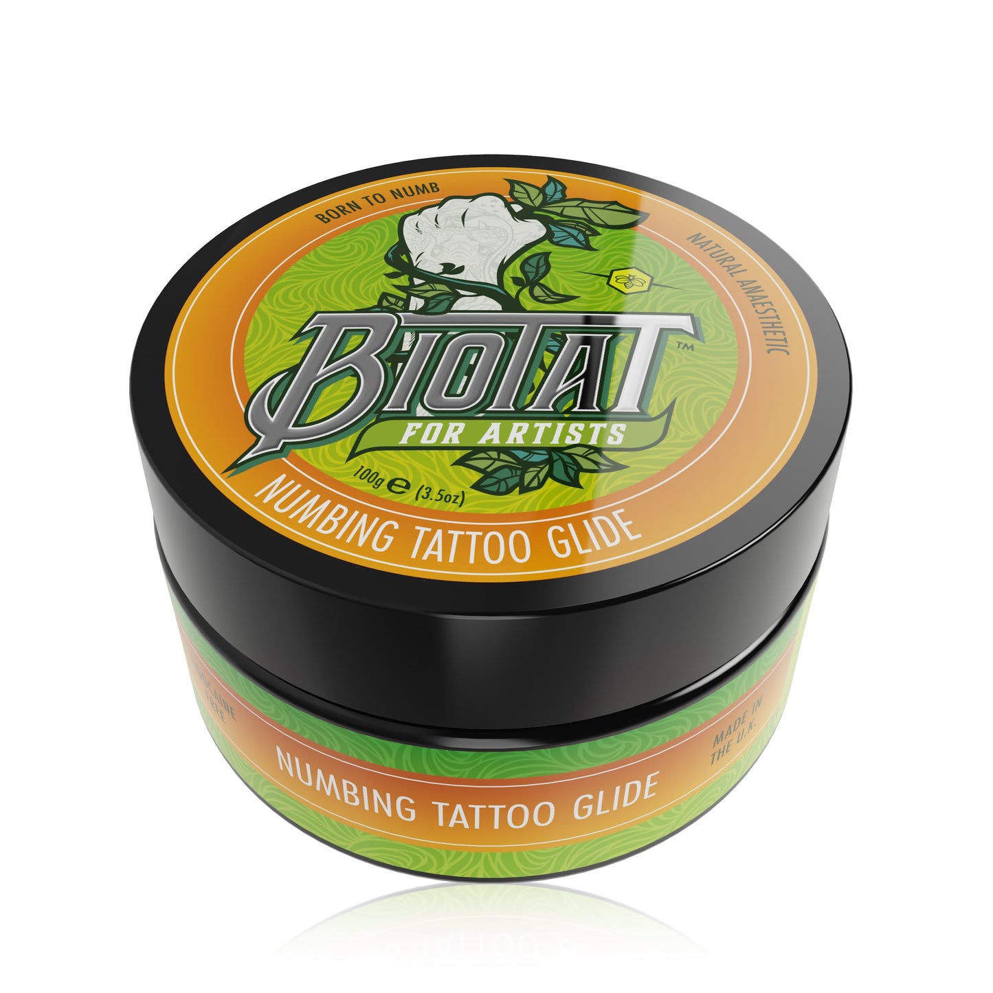 Biotat Tattoo Glide a Natural Soothing Tattoo Glide for Tattooing (100g) tattoo cream for tattoos, tattoo ointment tattoo butter
