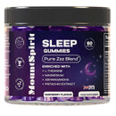 MountSpirit Sleep Gummies | 5-HTP | Zzz Blend ™ Formula for a Restful Night’s Sleep| L-Theanine | Magnesium | Glycine | Chamomile | Lemon Balm | Chamomile | Valeria | Lavender