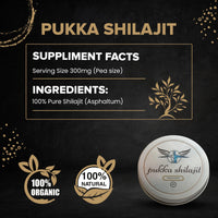 Generic Ultimate Authentic Premium Pukka Shilajit - 100% Pure Himalayan Organic Resin with High Potency Fulvic Acid & Trace Minerals for Energy & Vitality for Men and Women - (40g)