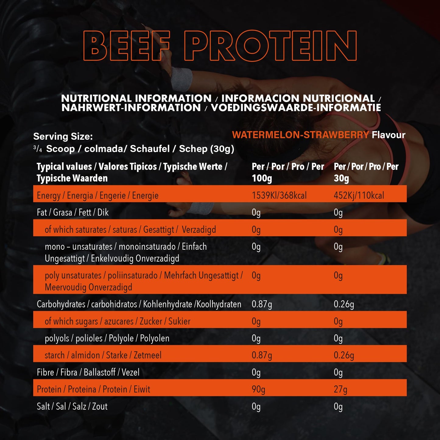 NXT Nutrition NXT Beef Protein Isolate 540g - High Protein Powder in Natural Amino Acids - Paleo, Keto Friendly - Dairy and Gluten Free | 540g | Strawberry & Watermelon