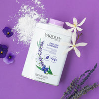 Yardley London English Lavender Perfumed Body Powder, Talcum Powder for Women to Help with Odour Control & Chafing, English Lavender Dusting Powder, Vegan & Cruelty Free, 200g