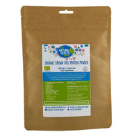 Organic Brown Rice Protein Powder By The Natural Health Market Vegan Protein Source 80% Protein By Weight (400g)