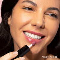 Laura Geller Beauty LAURA GELLER NEW YORK Prep-n-Go 2-in-1 Lip Scrub and Oil Tint Duo (First Place) - Hydrating Tinted Oil and Exfoliating Scrub for Rejuvenating Your Pout Whenever You Need It