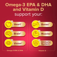 SEVEN SEAS Seven Seas Cod Liver Oil One-A-Day Omega-3 Fish Oil and Vitamin D, 120 Capsules, 4 Months Supply