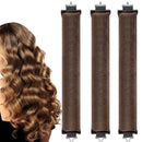 ExcellaElite 3Pcs Heatless Blowout Rods,Overnight Blowout Rods for Long Hair,Heatless Curling Rod No Heat for All Hairs,Heatless Rods,Sleeping Lazy Curler Set,for DIY Hair Styling Tools (Brown)