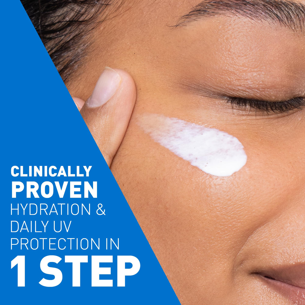 CeraVe AM SPF Face Moisturiser with SPF 50 for Normal to Dry Skin, 52ml