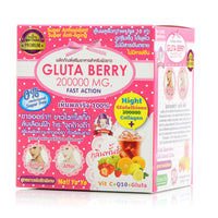 Alizée Spa Gluta Berry 200000Mg Glutathione & Collagen Drink Anti Aging 10 Sachets Fast Actions Marine Collagen Skin Nourishment Skin Dark Spot & Anti-Acne (Pack of 1)