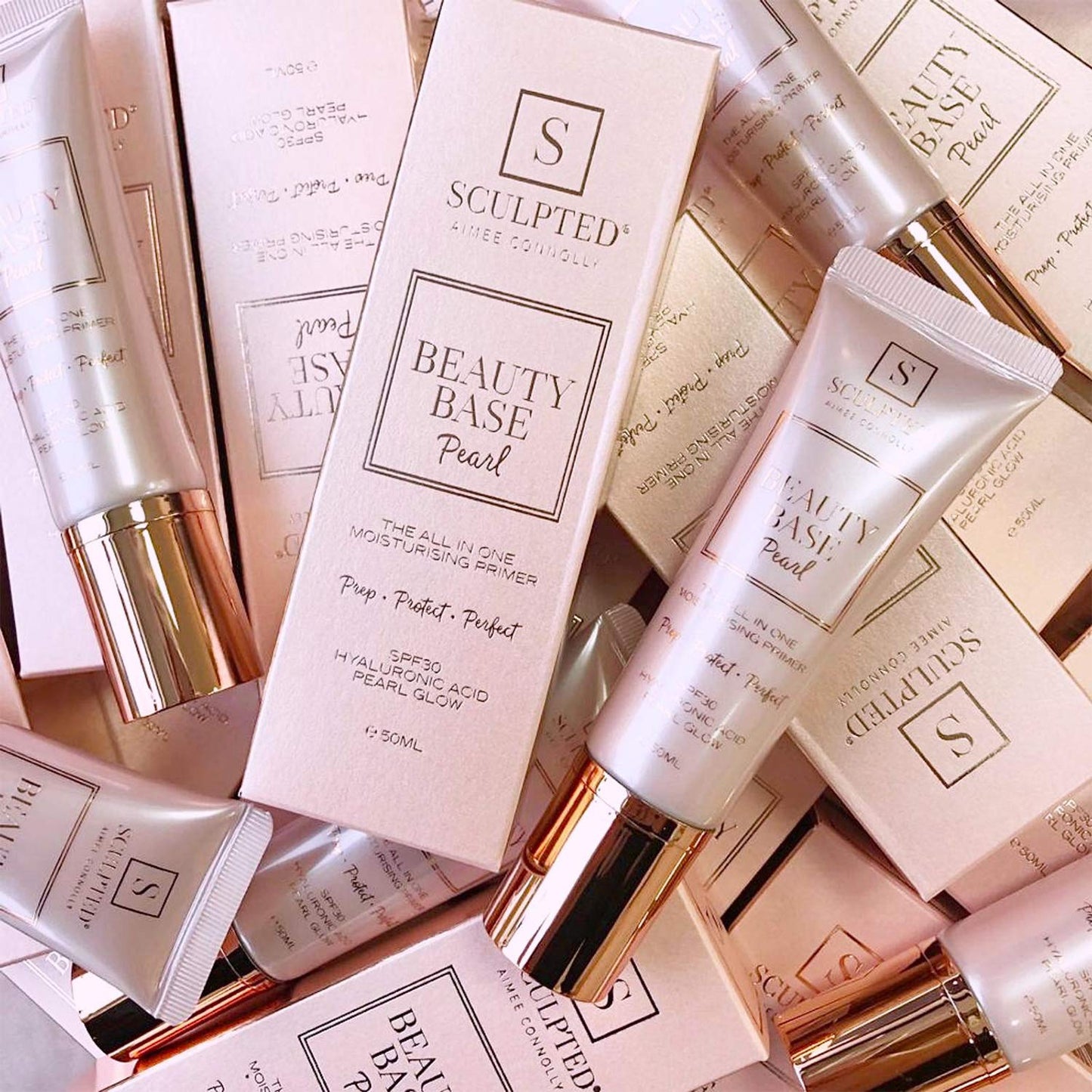SCULPTED by Aimee Connolly Beauty Base All-in-One Moisturising Primer from Sculpted by Aimee - 50ml 3-in-1 Hydrating Primer with SPF 30 That Preps, Protects and Perfects Your Skin