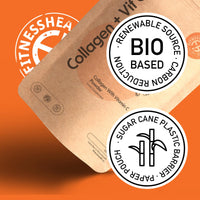 Fitness Health Collagen Powder with Vitamin C 100G - Youthful Looking Skin - Bovine Collagen Hydrolysed - Boost Skin Health - Supplement for Skin