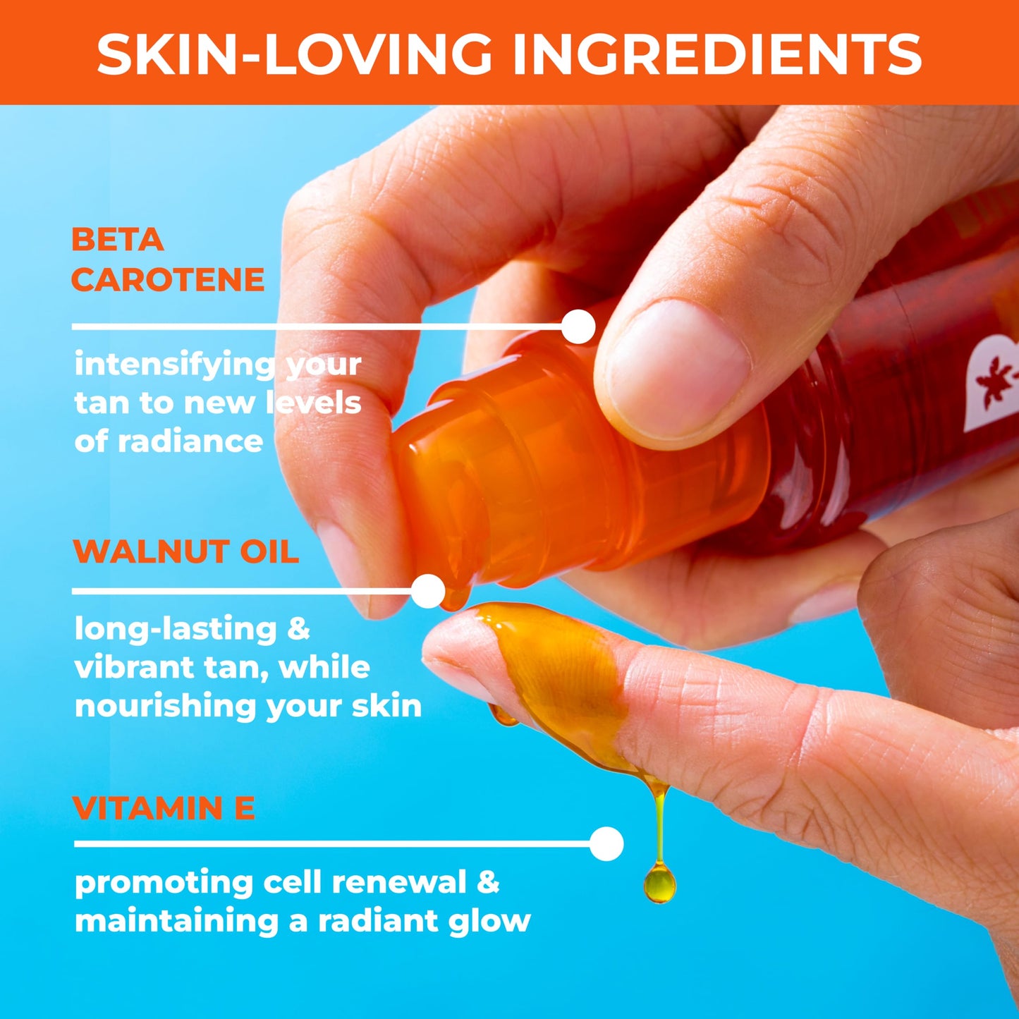 BYROKKO Shine Brown Beta Carotene Tanning Oil (150 ml), Sunbed Tanning Accelerator oil in Sunbeds & Outdoor Sun, the Ultimate Tan Maximiser Oil For a Flawless Tan and Glowing Skin