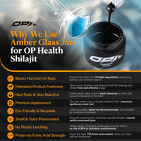OP Health Himalayan Shilajit Resin – 100% Pure & Natural – 75%+ Fulvic Acid, Gold Grade, Lab Tested – Energy, Immunity, Skin & Bone Support – Ethically Sourced Small Batch – 30g