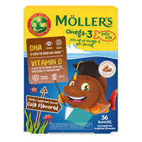 Moller’s ® | Omega 3 Jellies for Children | Cola | 36 Capsules