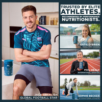 Kinetica Sports Collagen Powder - Berry Flavour | 350g | 5g FORTIGEL Bovine Collagen/Serve, 320mg Vitamin C, 5μg Vitamin D, 100mg Hyaluronic Acid & 500mg Glucosamine Sulphate | Joint & Muscle Support
