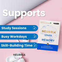 NEUBRIA Spark Memory Supplement – Multivitamin for Adults with Bacopa Monnieri, Ginkgo Biloba, Turmeric, Ashwagandha, CoQ10 & Citicoline – Potent Cognitive Formula – 30 Capsules