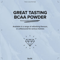 Bulk Pure Instant Branched Chain Amino Acids (BCAA) Powder, Unflavoured, 500 g